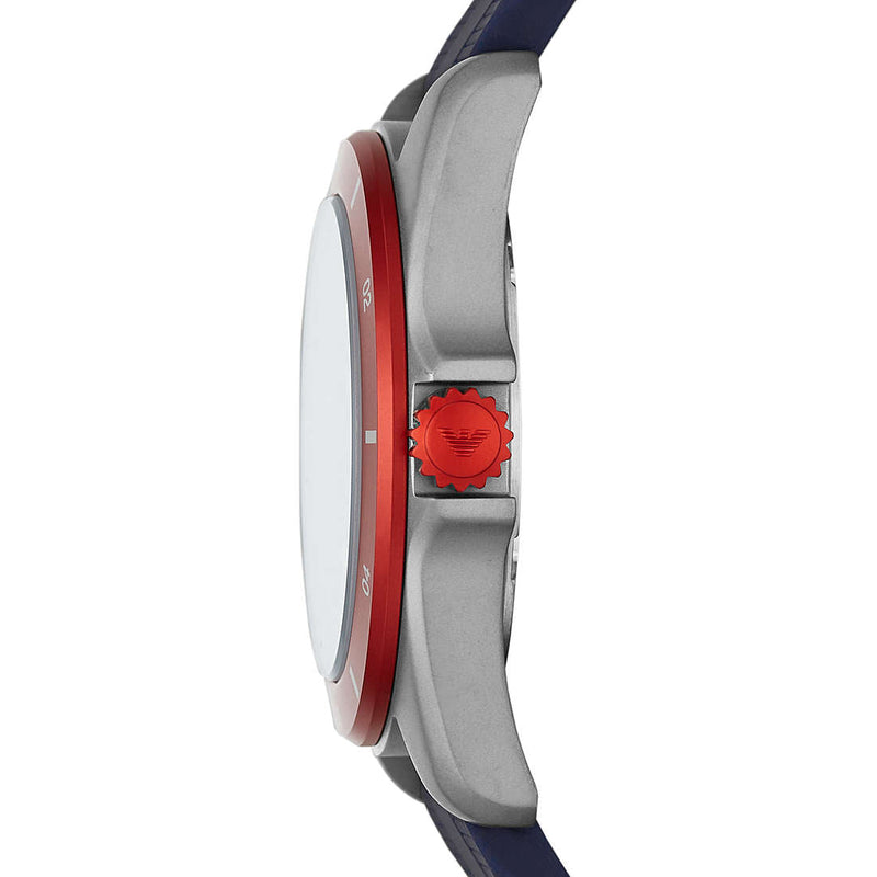 Emporio Armani Sigma Quartz Blue Dial Blue Silicone Strap Watch For Men - AR11217 Buy Now By Emporio Armani