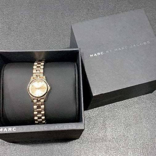 Marc Jacobs Henry Dinky Gold Dial Gold Steel Strap Watch for Women - MBM3199 Buy Now By Marc Jacobs