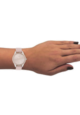 Calvin Klein City White Dial White Leather Strap Watch for Women - K2G231XH Buy Now By Calvin Klein