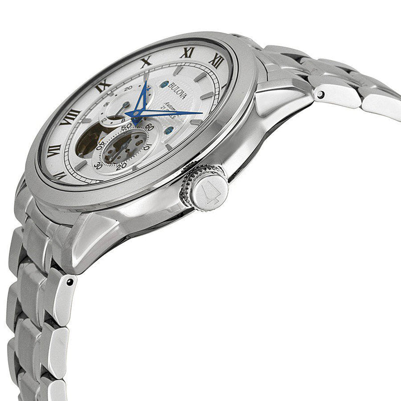Bulova BVA Series Dual Aperture Silver Dial Silver Steel Strap Watch for Men - 96A118 Buy Now By Bulova