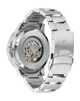 Bulova BVA Dual Aperture Black Dial Silver Steel Strap Watch for Men - 96A119 Buy Now By Bulova