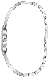 Bulova Crystal Black Mother of Pearl Dial Silver Steel Strap Watch for Women - 96L224 Buy Now By Bulova