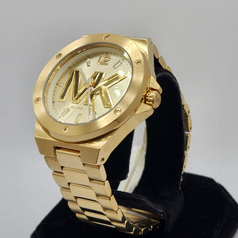 Michael Kors Lennox Three-Hand Quartz Gold Dial Gold Steel Strap Watch For Men - MK8939 Buy Now By Michael Kors