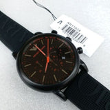 Emporio Armani Luigi Chronograph Black Dial Black Rubber Strap Watch For Men - AR11024 Buy Now By Emporio Armani