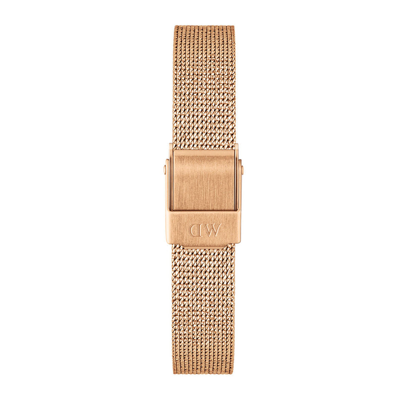 Daniel Wellington Quadro Melrose White Dial Gold Mesh Strap Watch For Women - DW00100431 Buy Now By Daniel Wellington