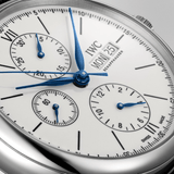 Shop IWC Portofino Chronograph White Dial Black Leather Strap Watch for Men - IW391024 in USA
