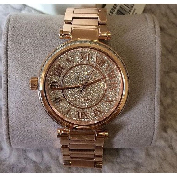 Michael Kors Skylar Rose Gold Dial Rose Gold Steel Strap Watch for Women - MK5868 Buy Now By Michael Kors