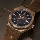 Maurice Lacroix Aikon Automatic Brown Dial Brown Leather Strap Watch For Men - AI6008-BRZ01-730-3 Buy Now By Maurice Lacroix