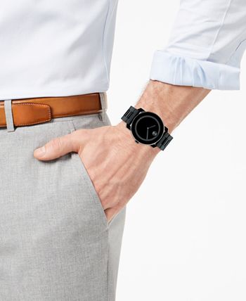 Movado Bold Black Dial Black Steel Strap Watch For Men - 3600047 Buy Now By Movado