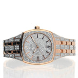 Bulova Phantom Crystal Silver Dial Two Tone Steel Strap Watch for Men - 98B324 Buy Now By Bulova