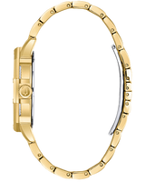 Bulova Crystal Collection Octova White Dial Gold Steel Strap Watch for Men - 98C126 Buy Now By Bulova