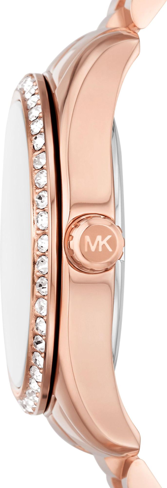 Michael Kors Lexington Three Hand Mother of Pearl Pink Dial Rose Gold Steel Strap Watch For Women - MK7444 Buy Now By Michael Kors
