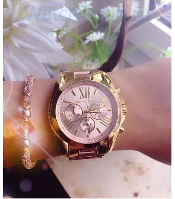 Michael Kors Bradshaw Gold Dial Two Tone Steel Strap Watch for Women - MK6359 Buy Now By Michael Kors