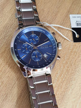 Hugo Boss Grand Prix Blue Dial Silver Steel Strap Watch for Men - 1513478 Buy Now By Hugo Boss