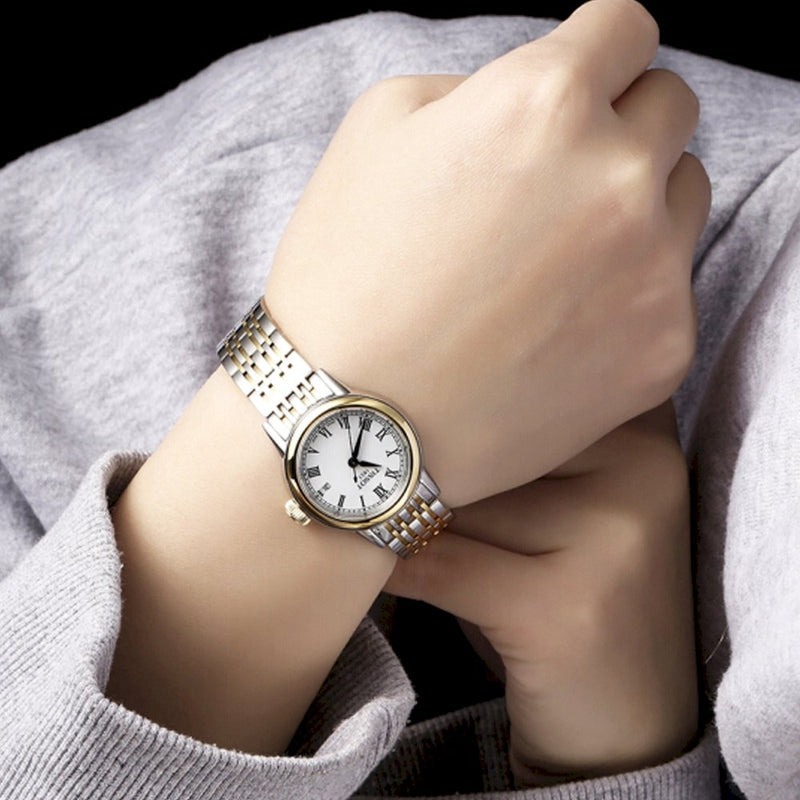 Tissot Carson Lady White Dial Two Tone Steel Strap Watch For Women - T085.210.22.013.00 Buy Now By Tissot