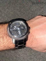 Shop Burberry Endurance Chronograph Quartz Black Dial Black Steel Strap Watch For Men - BU9801 in USA