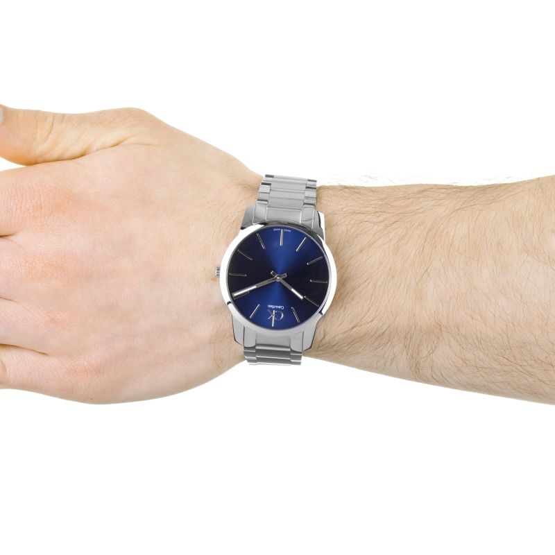 Calvin Klein City Blue Dial Silver Steel Strap Watch for Men - K2G2114N Buy Now By Calvin Klein