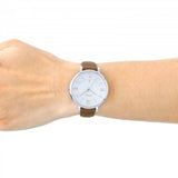 Fossil Jacqueline White Dial Brown Leather Strap Watch for Women - ES3708 Buy Now By Fossil