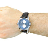 Hugo Boss Jet Blue Dial Black Leather Strap Watch for Men - 1513283 Buy Now By Hugo Boss