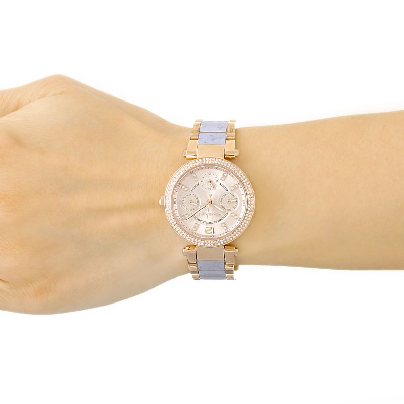 Michael Kors Parker Gold Dial Two Tone Steel Strap Watch for Women - MK6327 Buy Now By Michael Kors