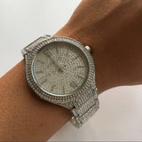 Michael Kors Kerry Crystal Pave Silver Dial Silver Steel Strap Watch For Women - MK3359 Buy Now By Michael Kors