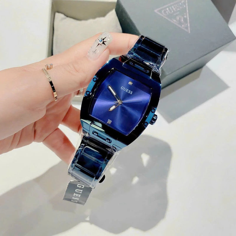 Shop Guess Phoenix Blue Dial Blue Steel Strap Watch for Men - GW0387G4 in USA