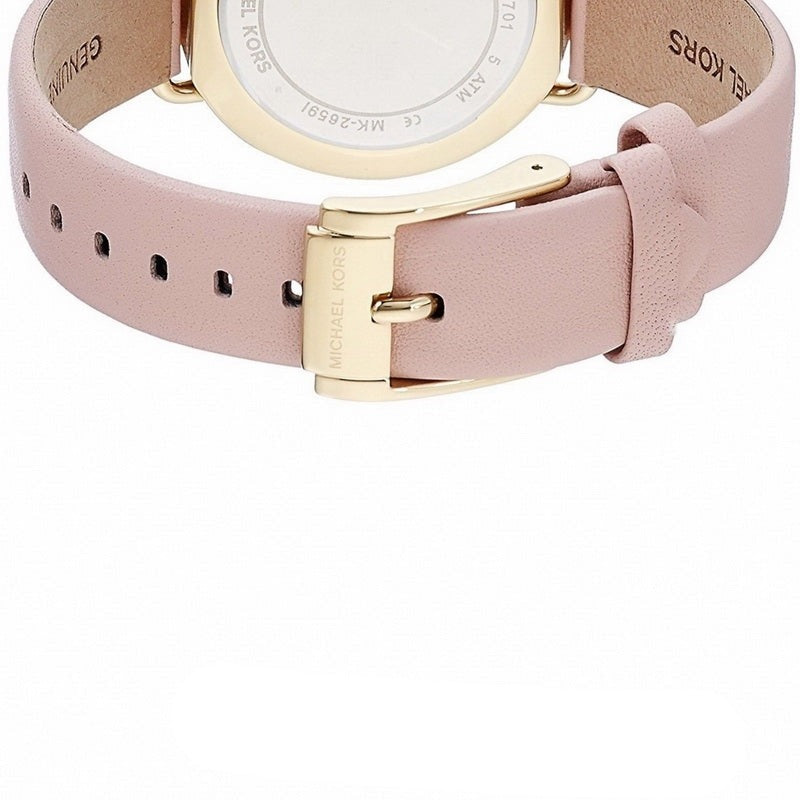 Michael Kors Portia Quartz White Dial Pink Leather Strap Watch For Women - MK2659 Buy Now By Michael Kors