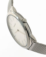 Calvin Klein Minimal Silver Dial Silver Mesh Bracelet Watch for Men - K3M21126 Buy Now By Calvin Klein