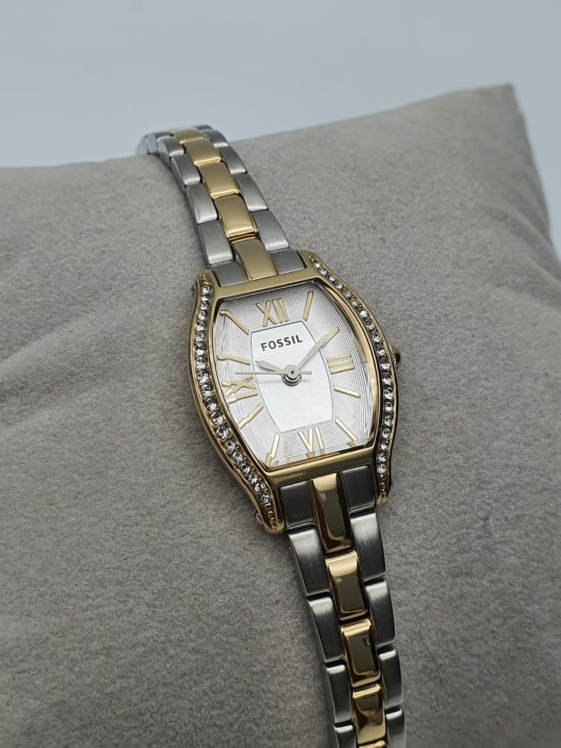 Fossil Molly Silver Dial Two Tone Steel Strap Watch for Women - ES3287 Buy Now By Fossil
