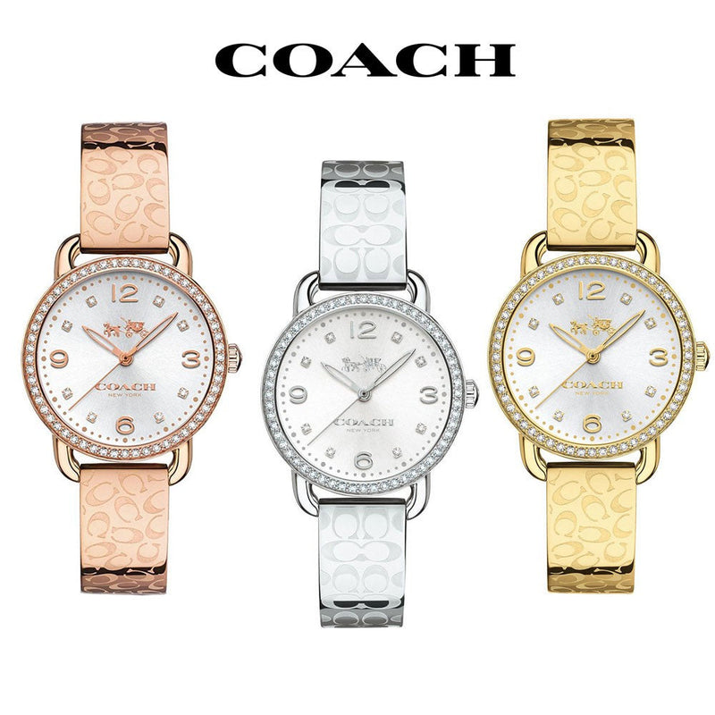 Coach Delancey White Dial Silver Steel Strap Watch for Women - 14502353 Buy Now By Coach