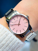 Calvin Klein City Pink Mother of Pearl Dial Stainless Steel Strap Watch For Women - K2G2314E Buy Now By Calvin Klein