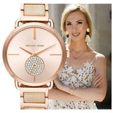 Michael Kors Portia Quartz Rose Gold Dial Rose Gold Steel Strap Watch For Women - MK3678 Buy Now By Michael Kors
