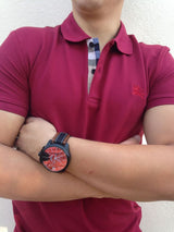 Diesel Mega Chief Quartz Black Dial Two Tone Leather Strap Watch For Men - DZ4305 Buy Now By Diesel