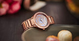 Michael Kors Kerry Purple Dial Rose Gold Stainless Steel Strap Watch for Women - MK3482 Buy Now By Michael Kors