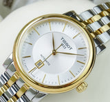 Tissot T Classic Carson Premium White Dial Two Tone Steel Strap Watch for Women - T122.207.22.031.00 Buy Now By Tissot