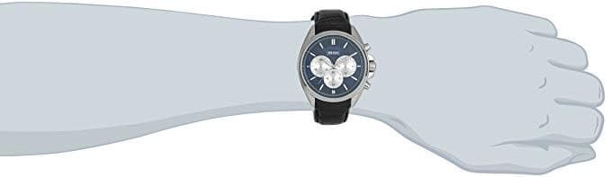 Hugo Boss Driver Blue Dial Black Leather Strap Watch for Men - 1512882 Buy Now By Hugo Boss