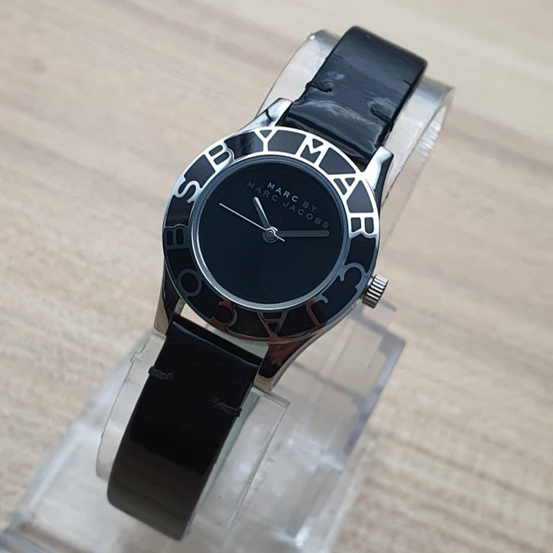 Marc Jacobs Blade Black Dial Black Leather Strap Watch for Women - MBM1082 Buy Now By Marc Jacobs