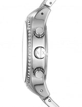 Armani Exchange The Driver Chronograph Black Dial Silver Steel Strap Watch For Men - AX1612 Buy Now By Armani Exchange