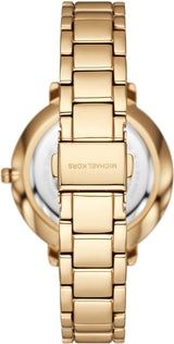 Michael Kors Pyper Three Hand White Dial Gold Steel Strap Watch For Women - MK4666 Buy Now By Michael Kors