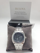 Shop Bulova Classic Collection Multifunction Grey Dial Silver Steel Strap Watch for Men - 96C148 in USA