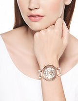 Michael Kors Sawyer Mother of Pearl White Dial Rose Gold Steel Strap Watch for Women - MK6282 Buy Now By Michael Kors
