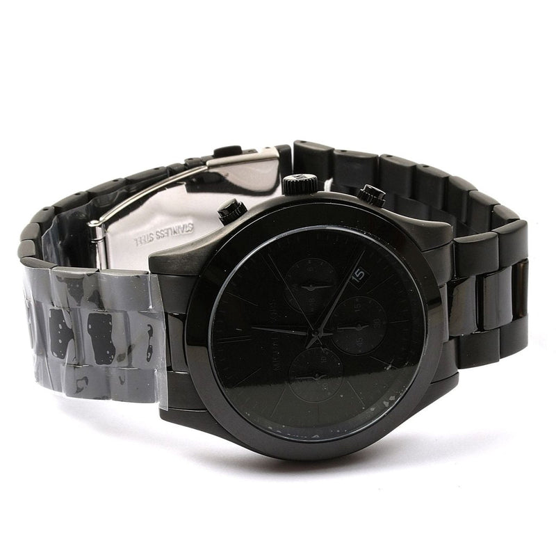 Michael Kors Slim Runway Chronograph Black Dial Black Steel Strap Watch For Men - MK8919 Buy Now By Michael Kors