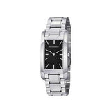 Shop Burberry Heritage Black Dial Silver Steel Strap Watch For Women - BU9401 in USA