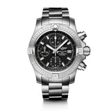 Shop Breitling Avenger Chronograph 43 Black Dial Silver Steel Strap Watch for Men - A13385101B1A1 in USA