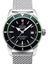 Shop Breitling Superocean Heritage 42mm Chronograph Green Bezel Mens Watch - A1732136 in USA