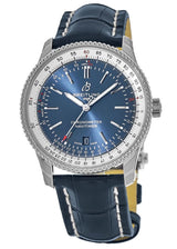 Shop Breitling Navitimer 1 Automatic 41mm Blue Dial Blue Leather Strap Mens Watch - A17326211C1P4 in USA