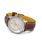 Shop Breitling Navitimer 1 Automatic 41mm White Dial Brown Leather Strap Mens Watch - U17326241G1P2 in USA