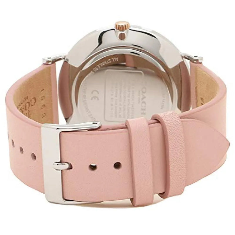 Coach Perry Mother of Pearl Pink Dial Pink Leather Strap Watch for Women - 14503244 Buy Now By Coach
