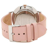 Coach Perry Mother of Pearl Pink Dial Pink Leather Strap Watch for Women - 14503244