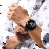 Hugo Boss Grand Prix Black Dial Black Leather Strap Watch for Men - 1513474 Buy Now By Hugo Boss
